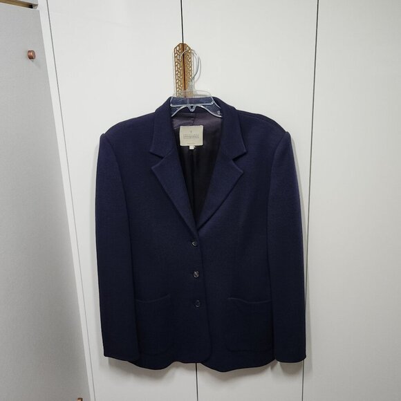 Trussardi Women's Blazer/Jacket Navy Blue Made in Italy - Picture 1 of 13